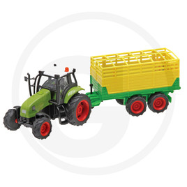 Kids Globe Tractor with trailer, assorted