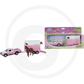 Kids Globe Pick-up truck with horse trailer
